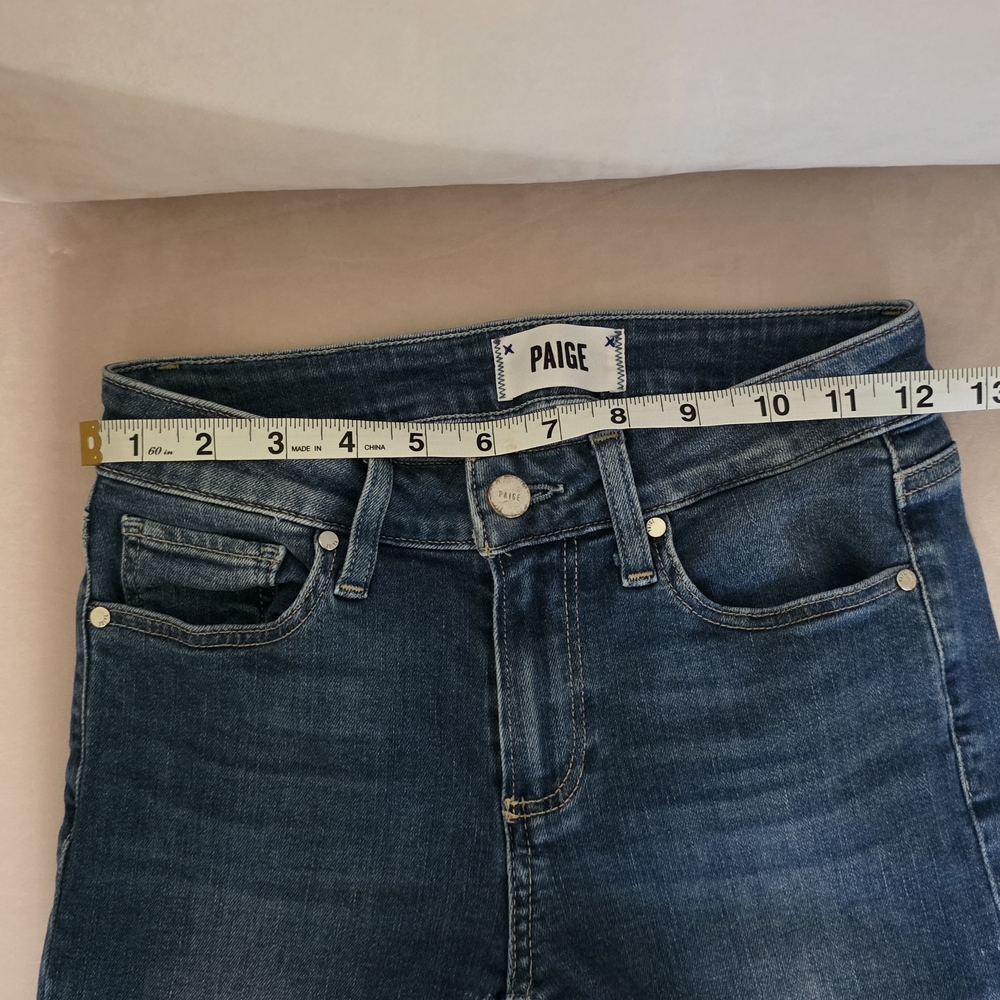 PAIGE Classic Blue Skinny Jeans - Picture 7 of 9